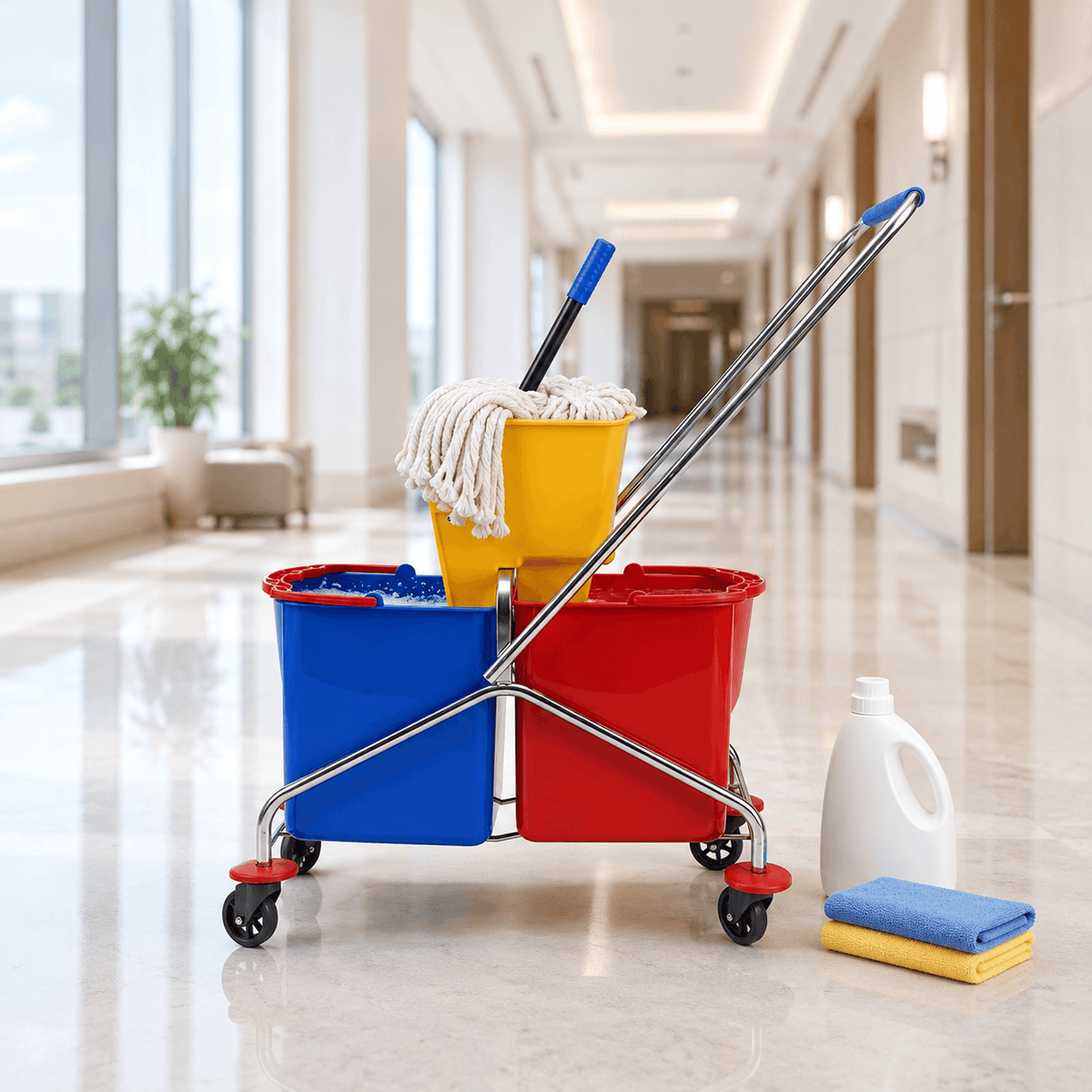 Medica 46-Liter Plastic Double Mop Bucket Kaka Bawa Sons