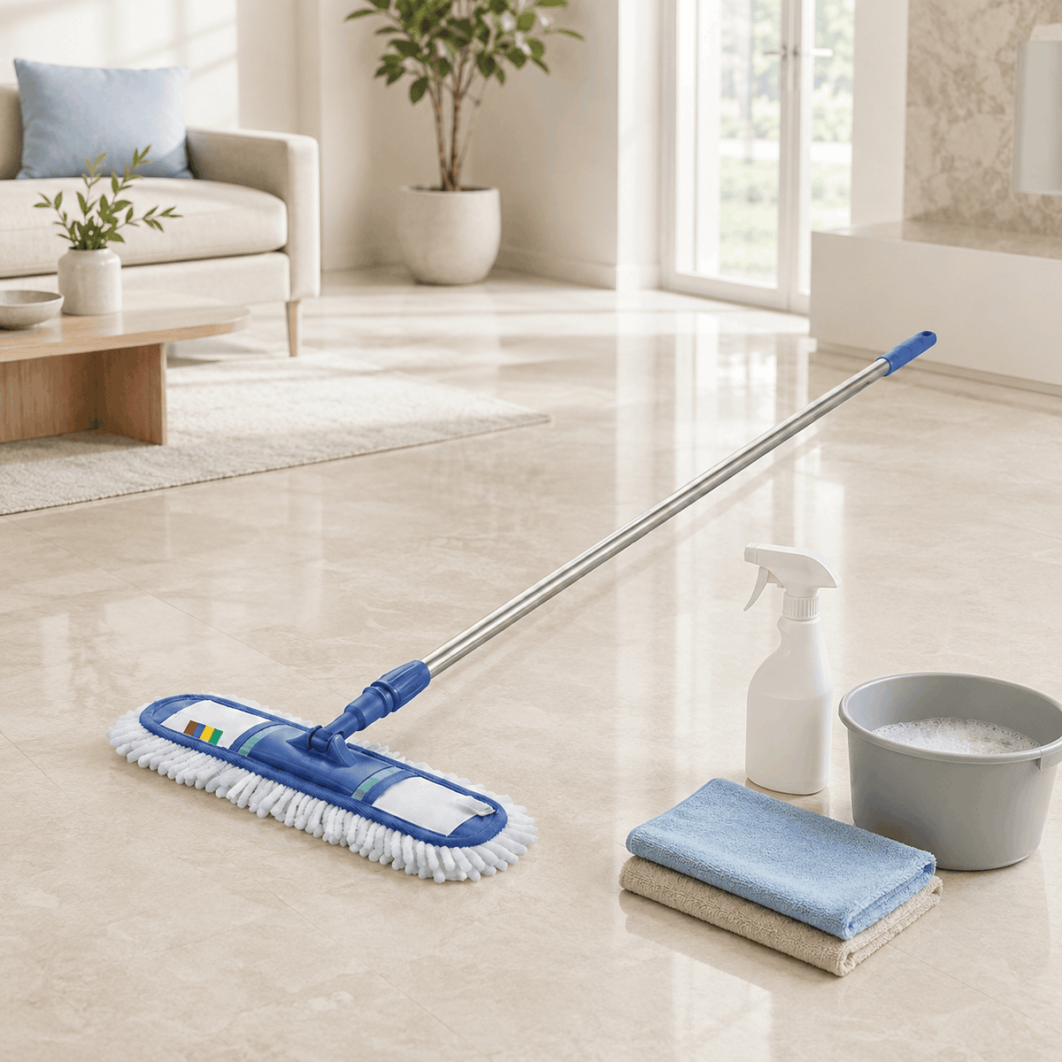 Clear Steel Handle Wet Mops Kaka Bawa Sons