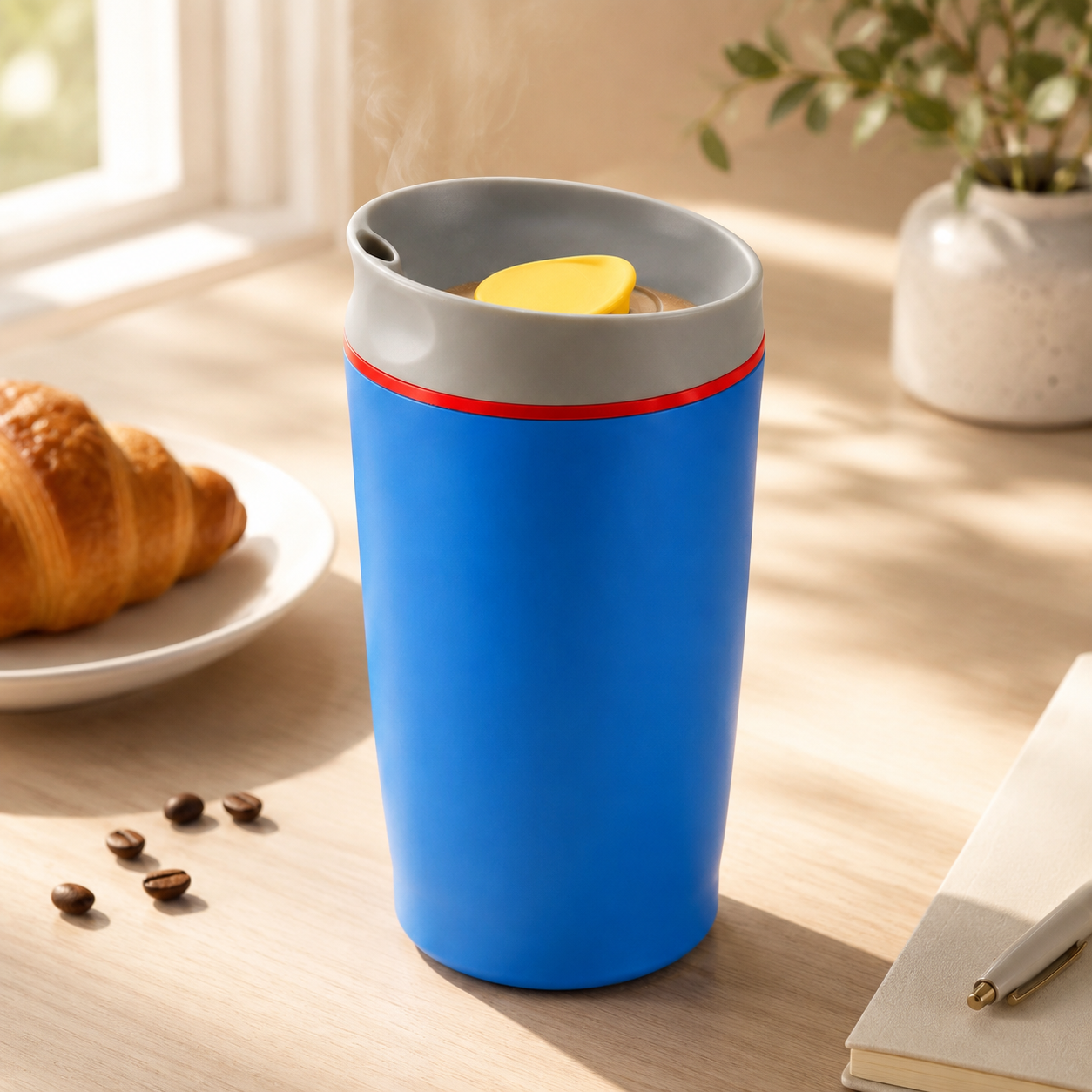 Crest 450 ML Plastic Coffee Mugs