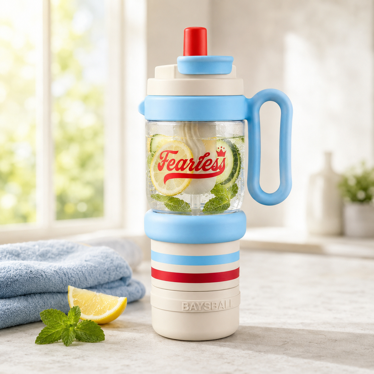 Baysball 2-in-1 1-Liter Water Bottle