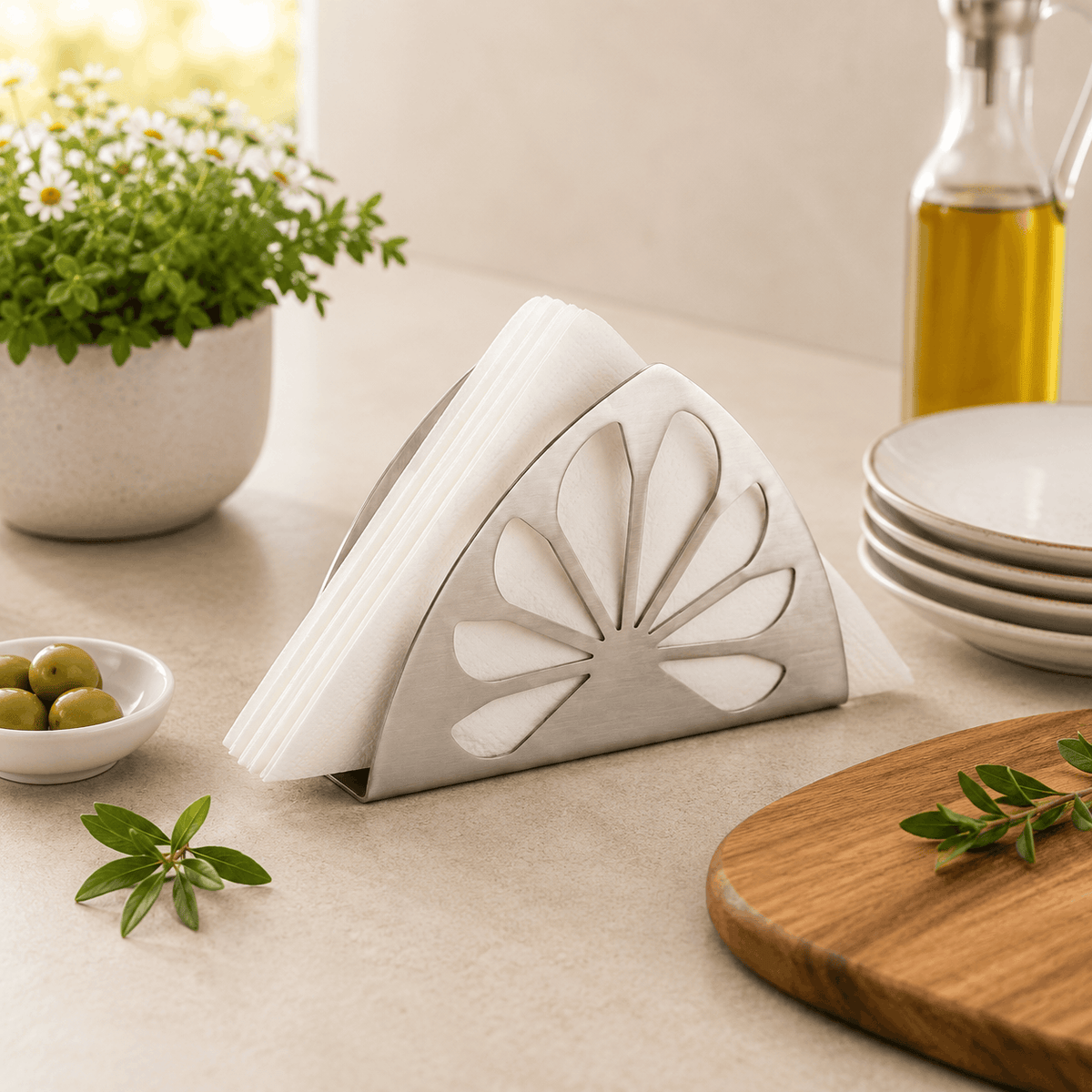 R/S Stainless Steel Napkin Holders Kaka Bawa Sons