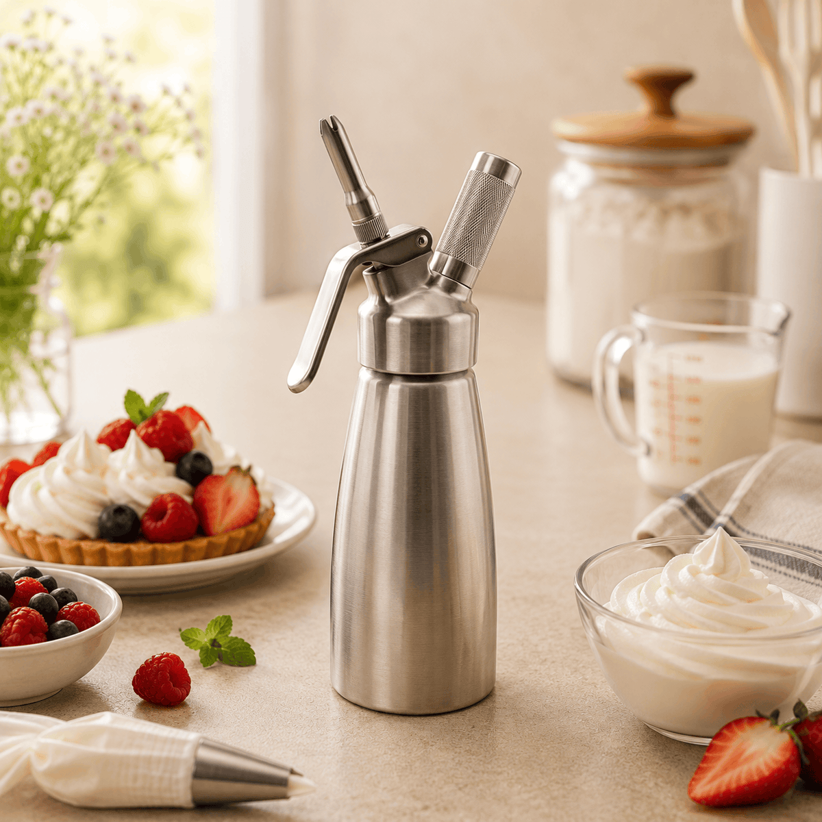 Mart Stainless Steel Cream Whippers Kaka Bawa Sons