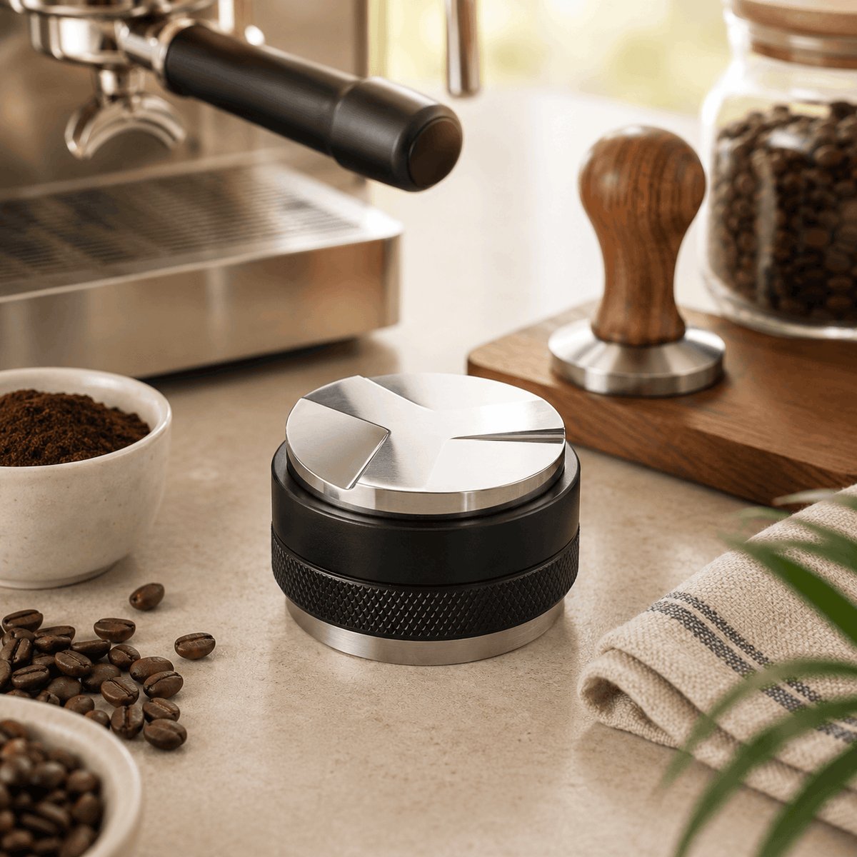Mart 58 MM Stainless Steel Coffee Distributer Kaka Bawa Sons