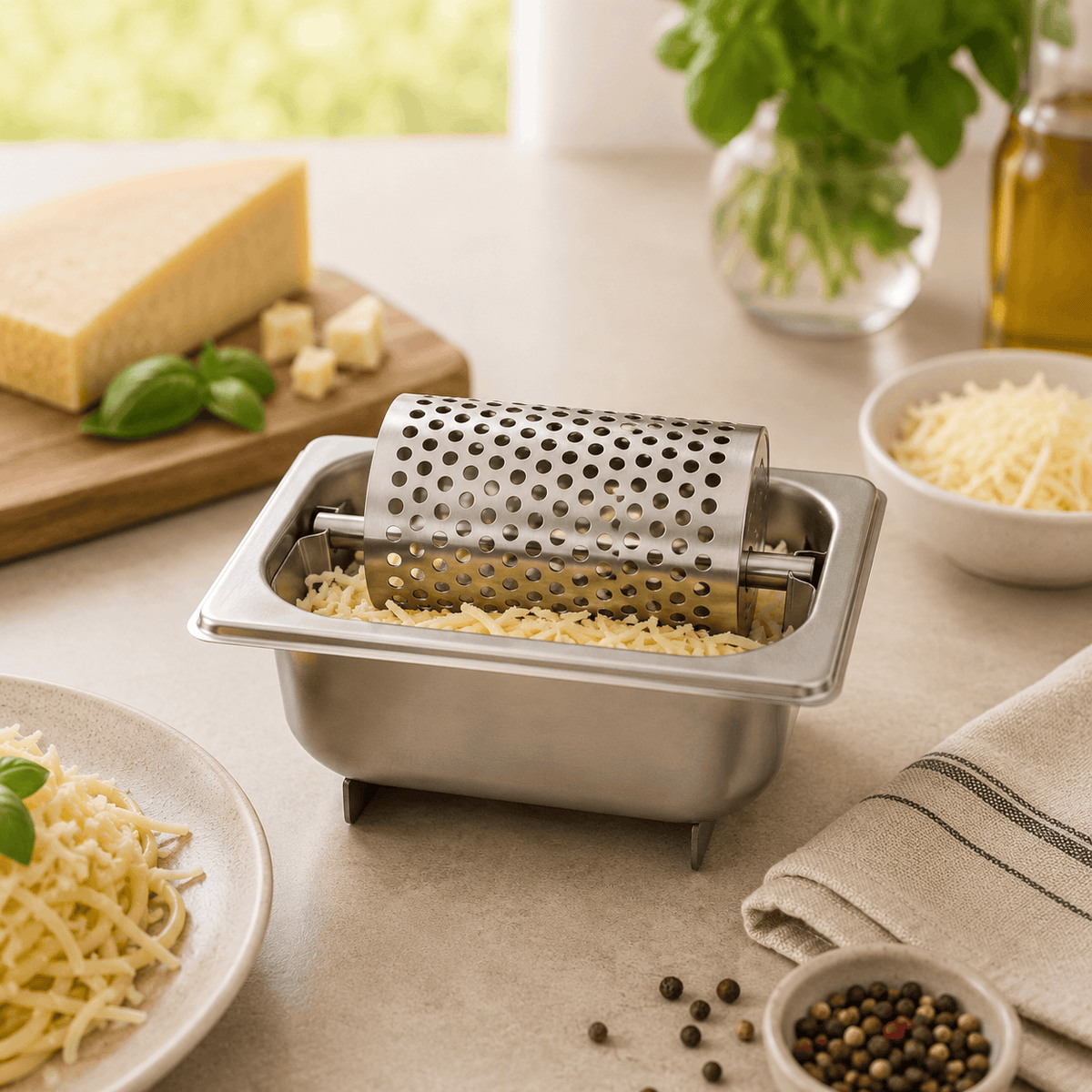 Mart 1/6 Stainless Steel Cheese Rollers Kaka Bawa Sons