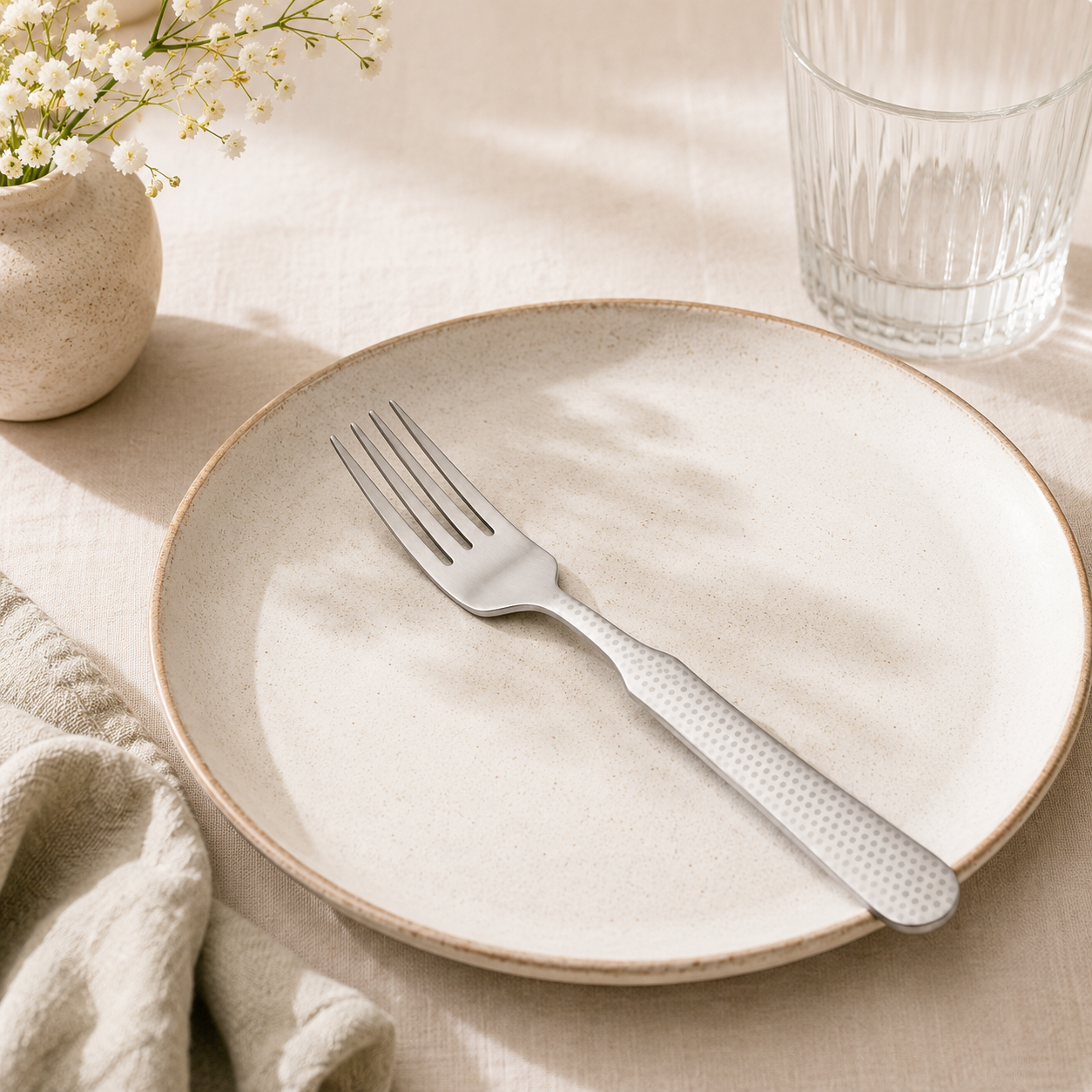TRD 6-Piece Stainless Steel Silver Table Fork Set