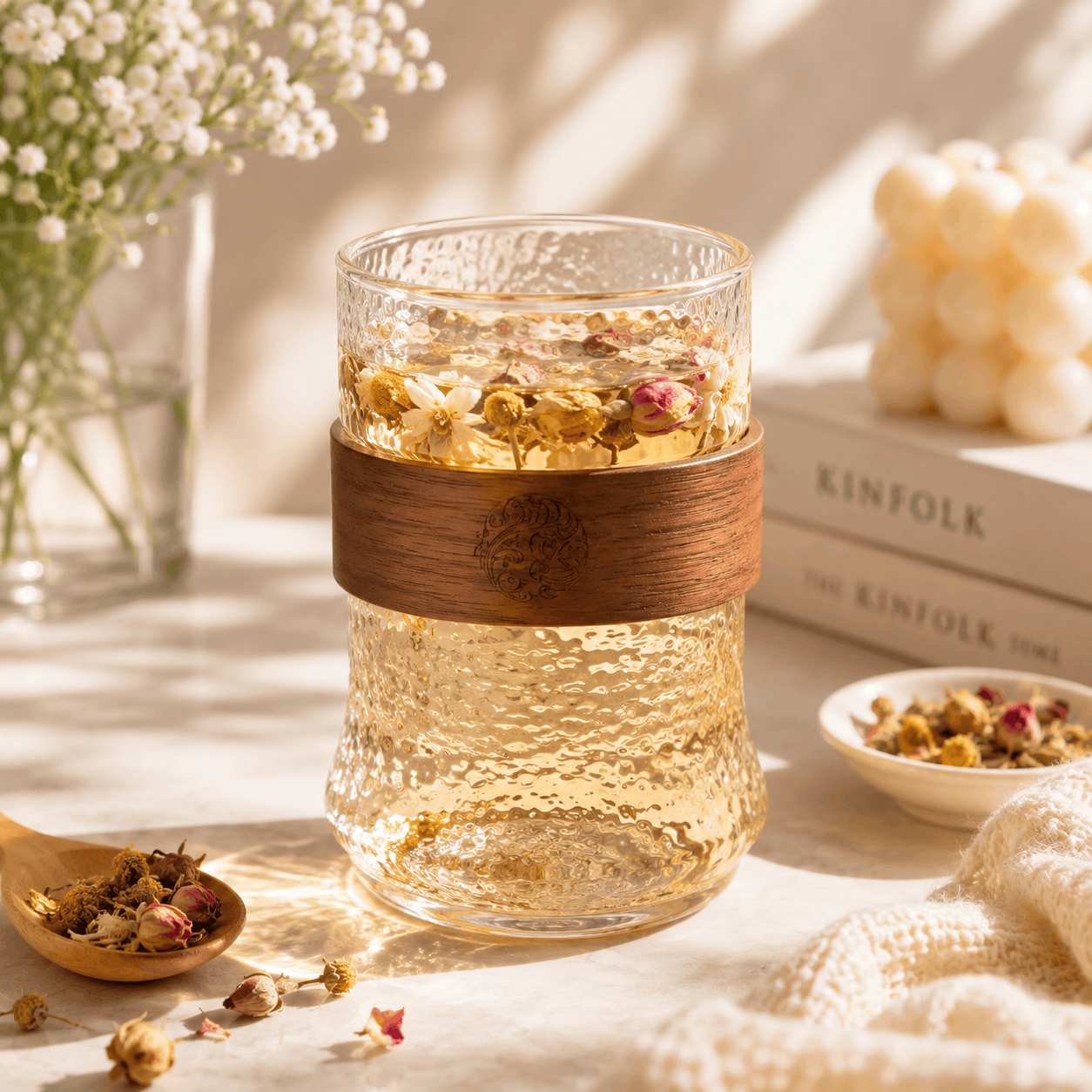 D.W.M 450 ML Glasses With Walnut Wood Grip Kaka Bawa Sons