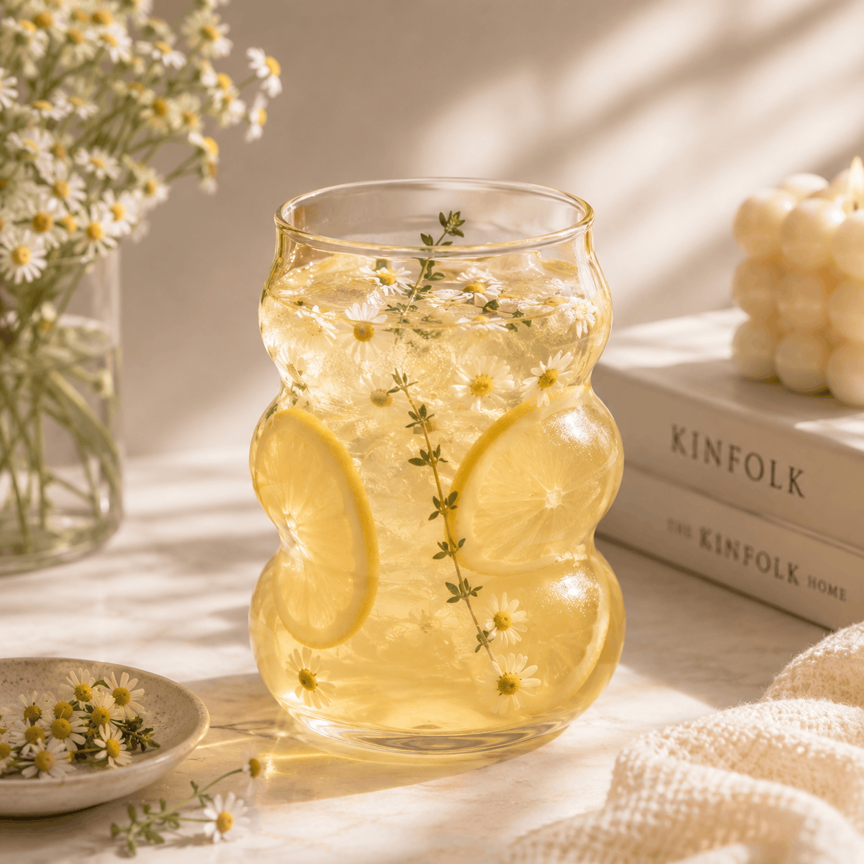 D.W.M 500 ML Bubble Glass Tumbler Kaka Bawa Sons