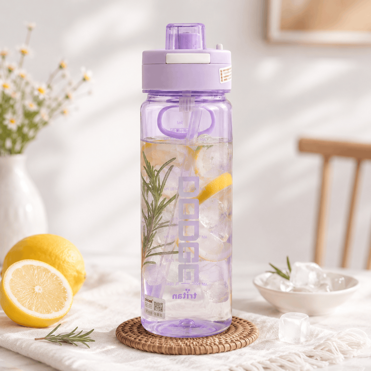 Dodge 780 ml Water Bottles With Straw Lid Kaka Bawa Sons