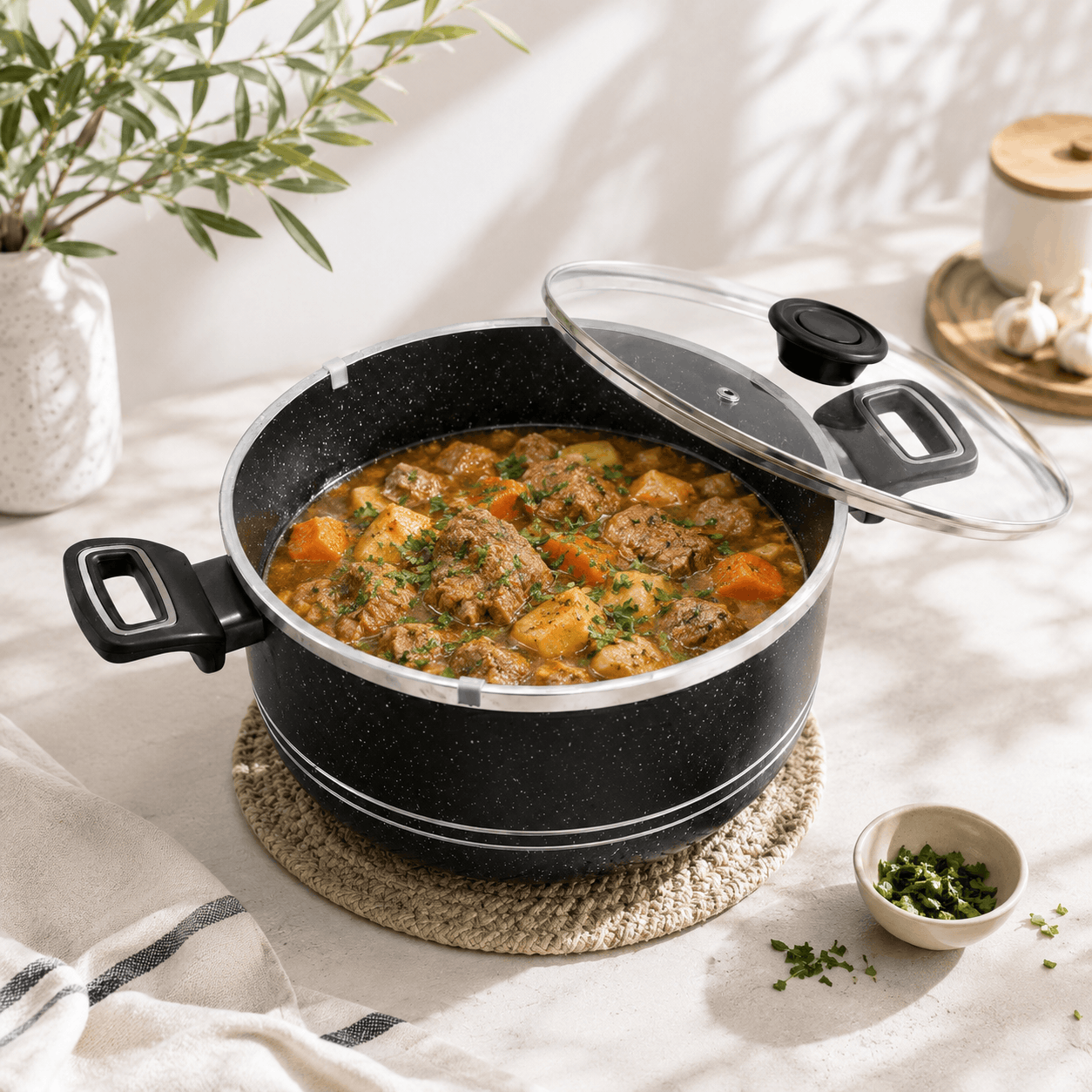 Prestige Lion 26 cm Non Stick Cooking Pots Kaka Bawa Sons