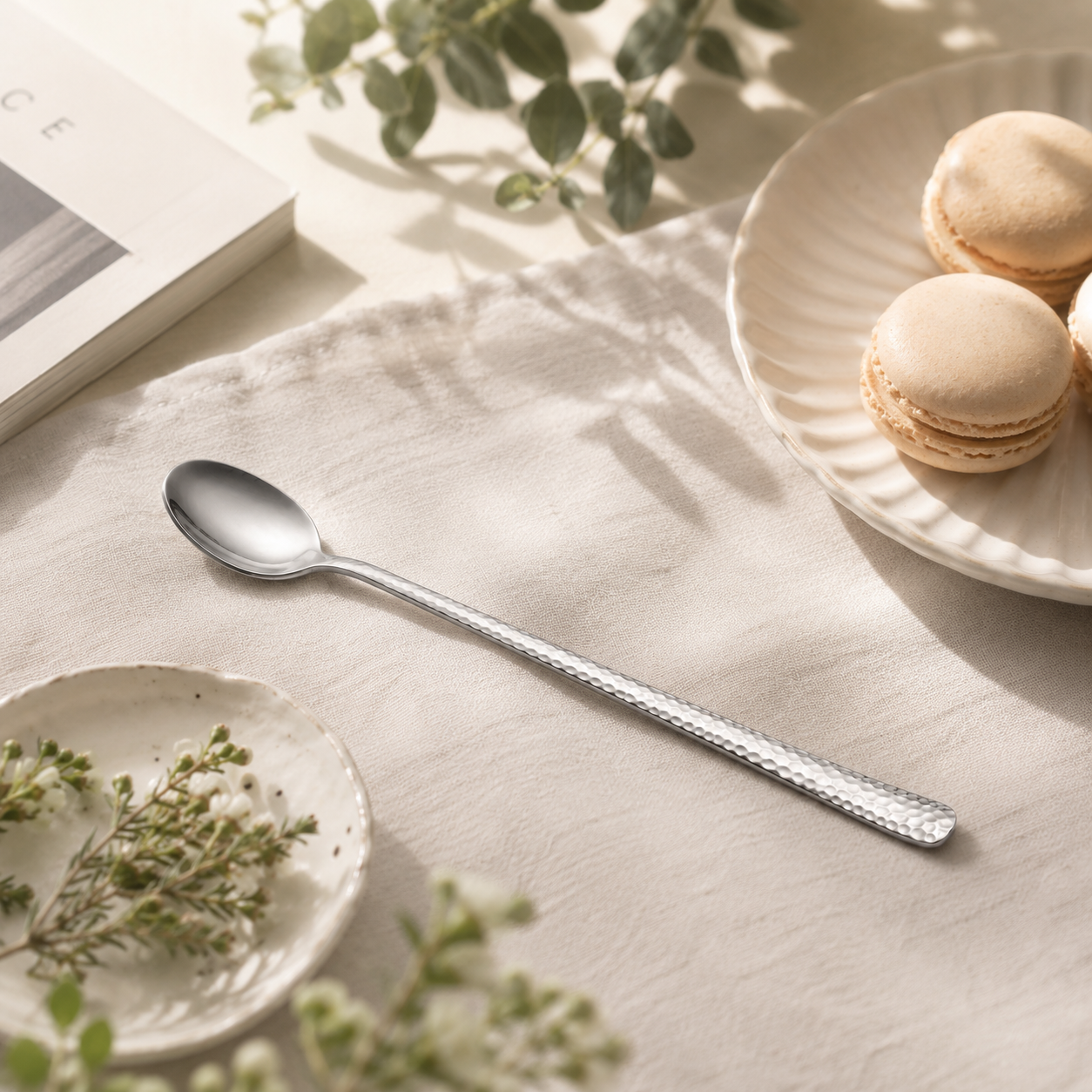 Blaze R.P.2 Stainless Steel 6-Piece Silver Long Tea Spoon Set