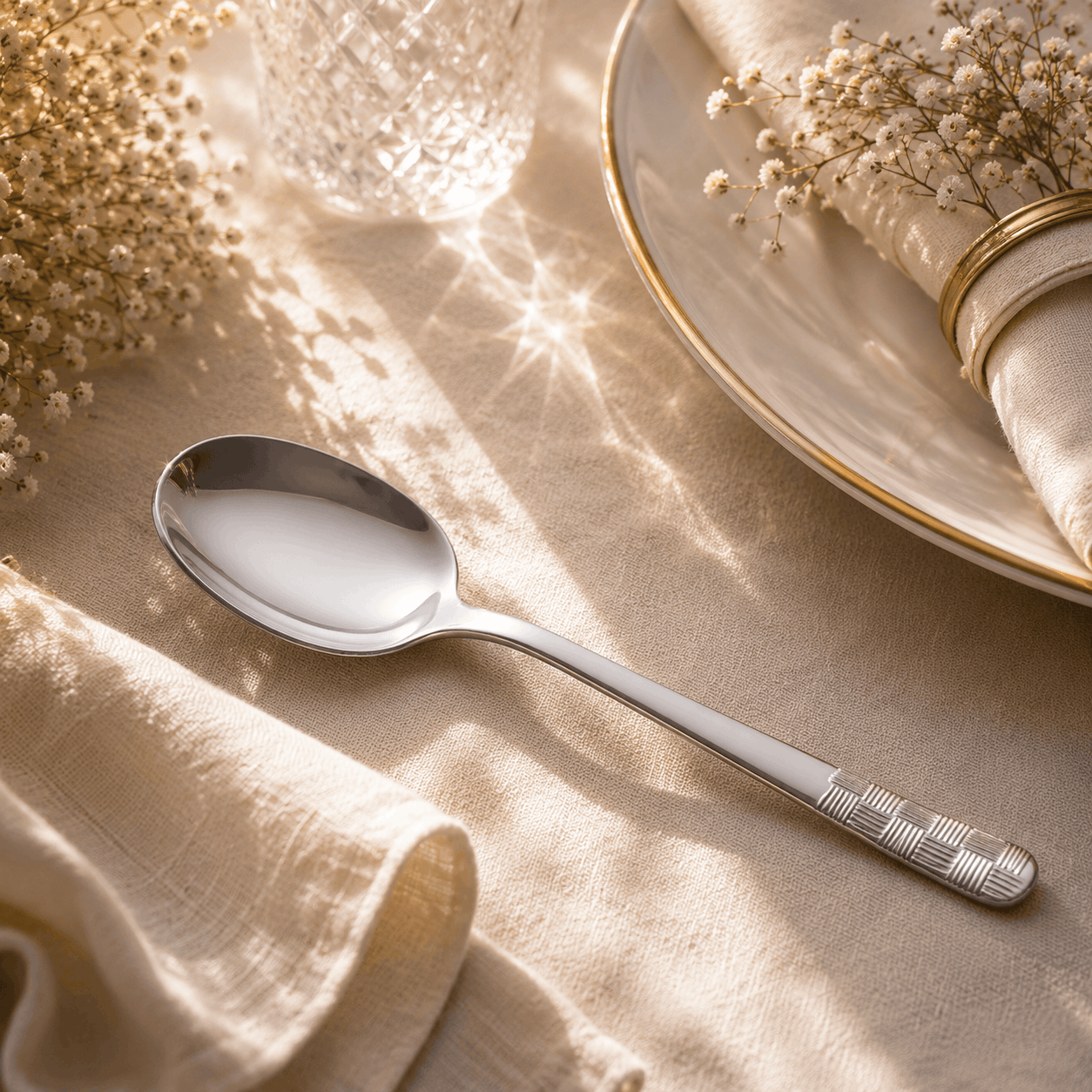 Blaze R.P.1 Stainless Steel 6-Piece Silver Table Spoon Set Kaka Bawa Sons