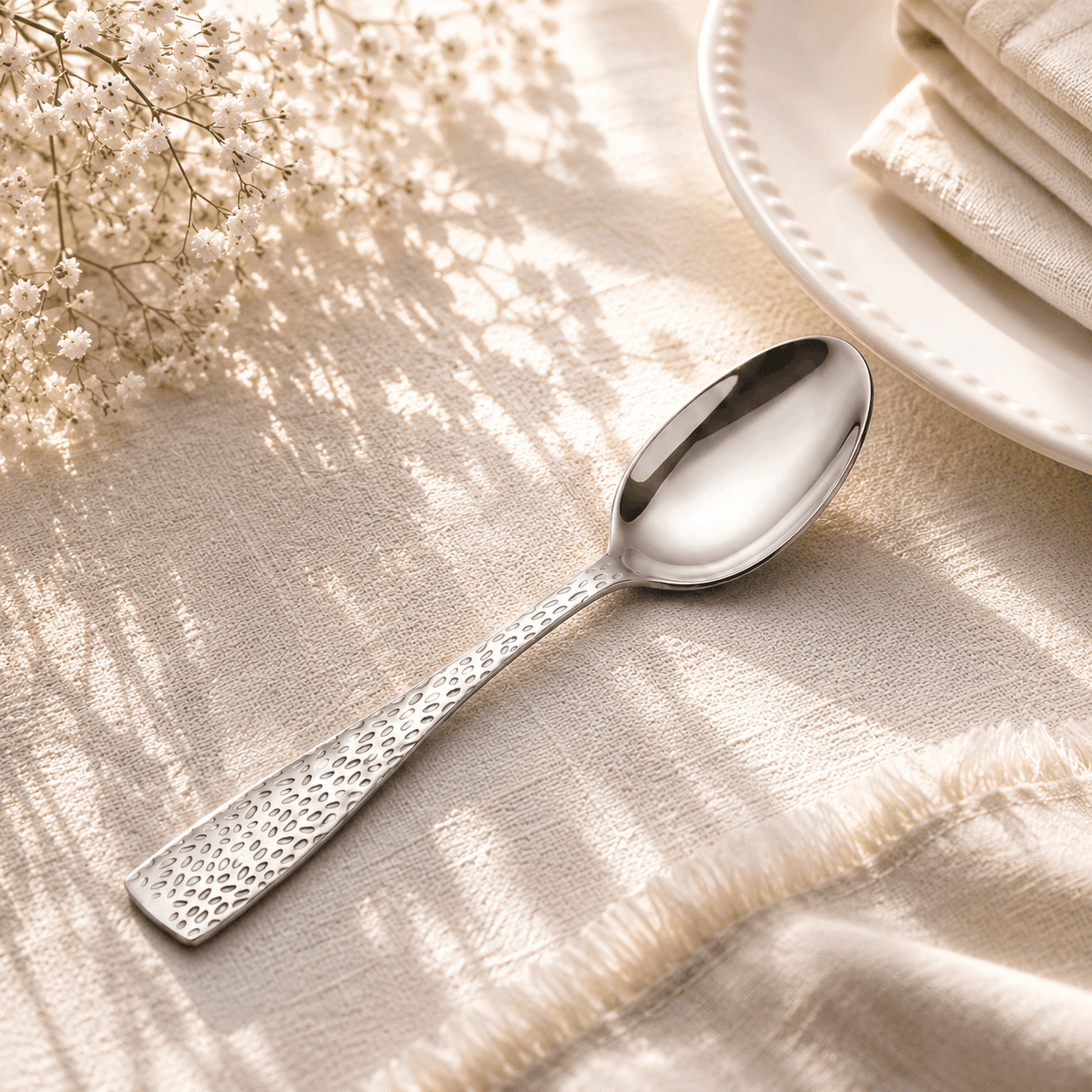 Humber 6-Piece Stainless Steel Silver Table Spoon Set Kaka Bawa Sons
