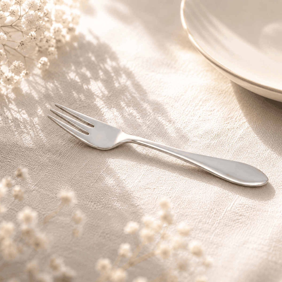 H.D 6-Piece Stainless Steel Silver Baby Fork Set Kaka Bawa Sons