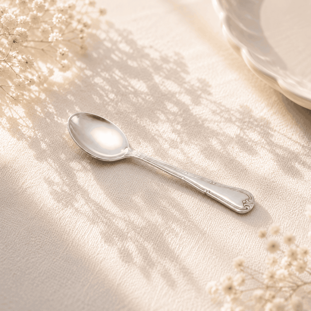 Venus 6-Piece Stainless Steel Silver Baby Spoon Set Kaka Bawa Sons