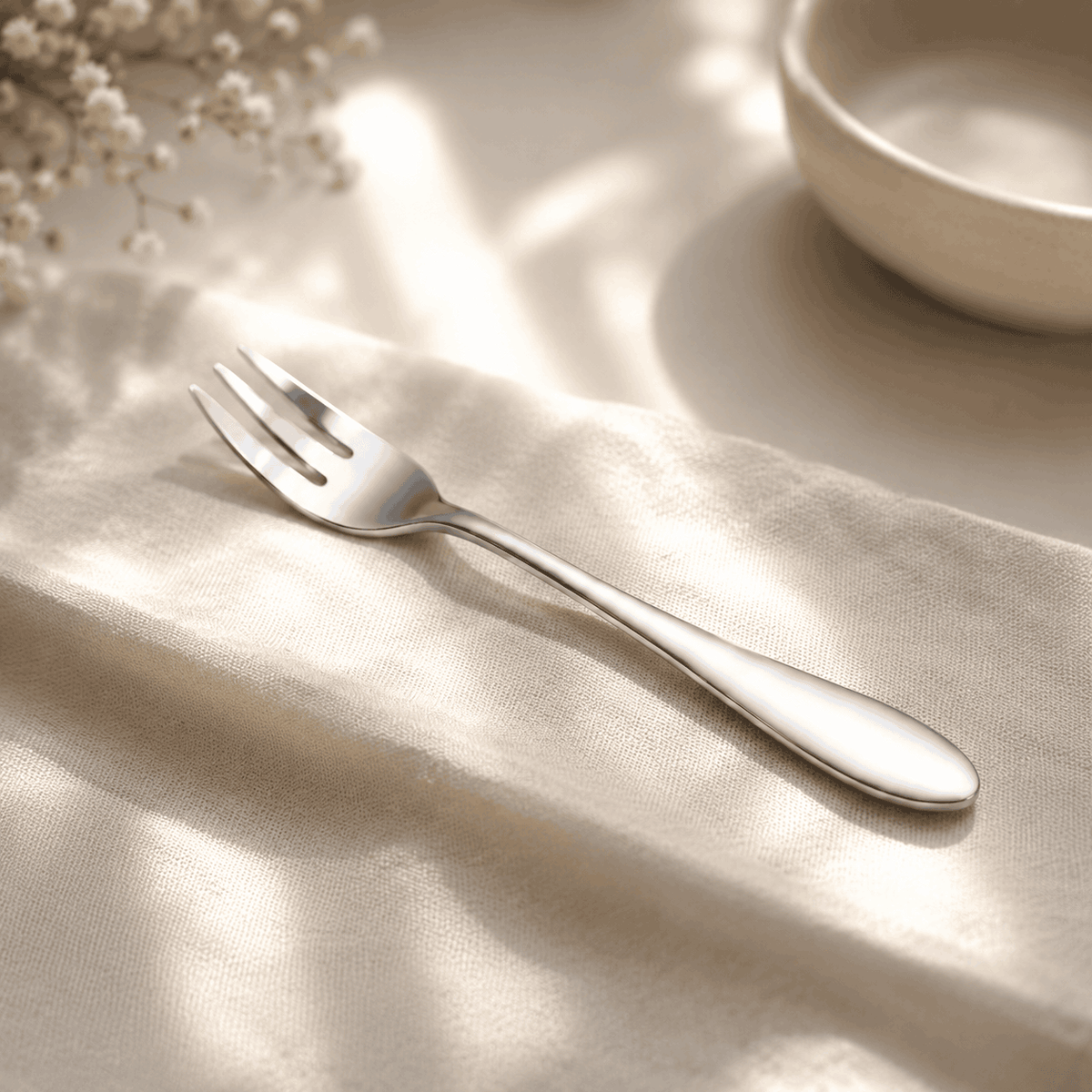 H.P 6-Piece Stainless Steel Silver Baby Fork Set Kaka Bawa Sons