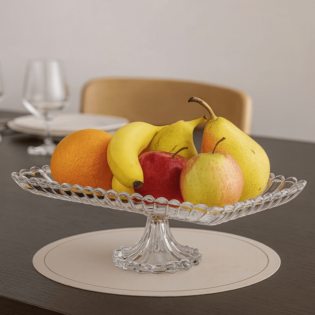 Danny Home Glass Serving Platter 15"