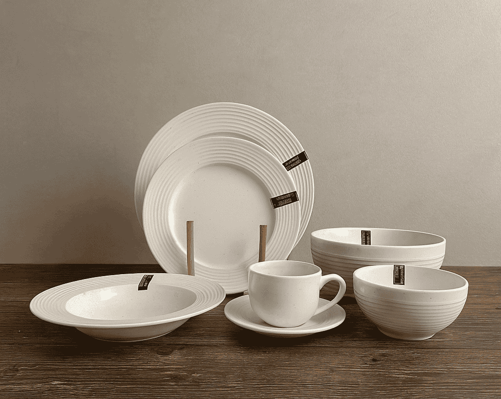 Danny Home 38-Piece Dinner Set White Kaka Bawa Sons