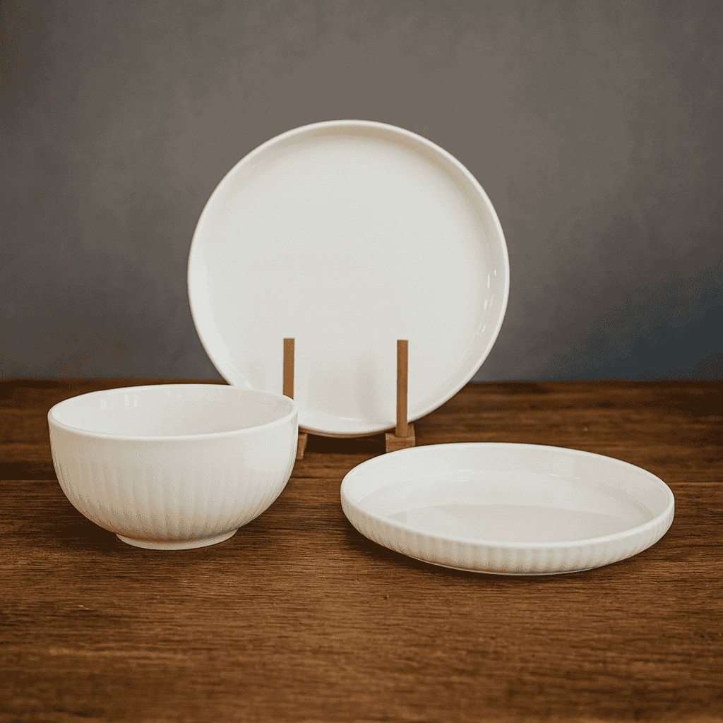 Danny Home 18-Piece Dinner Set White Kaka Bawa Sons