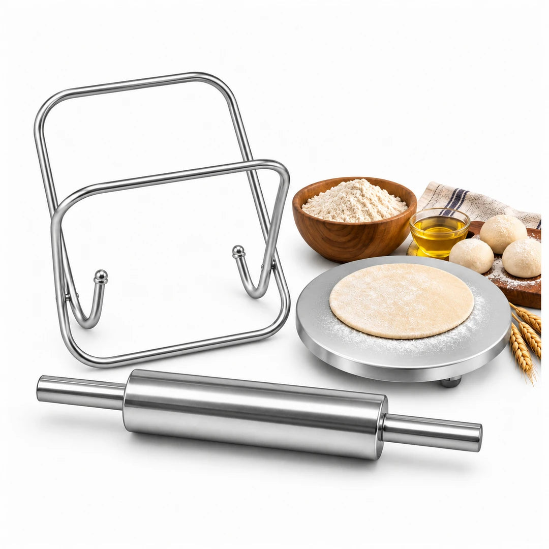 Shalimar Stainless Steel Chakla Belana Bearing Set | 11-Inch