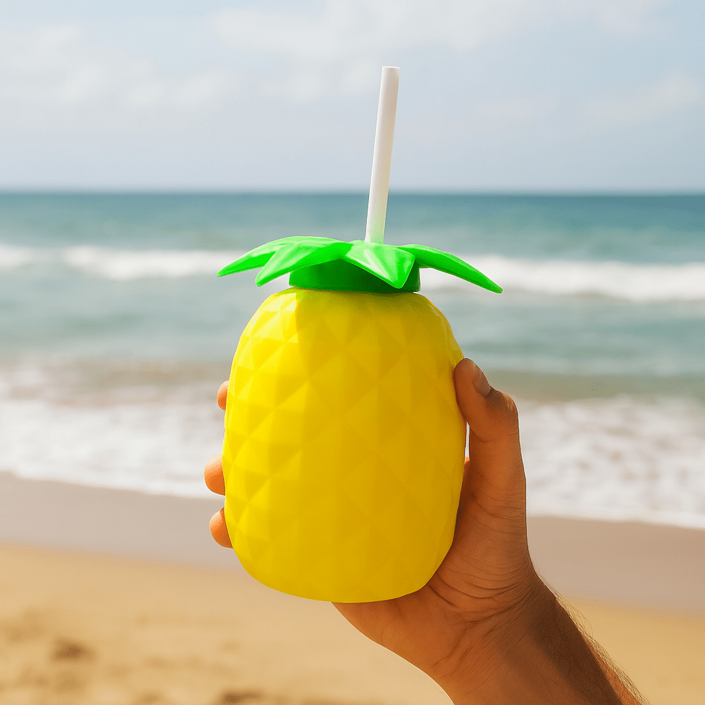 Pineapple Shaped Juice Mason Jar 850 ML