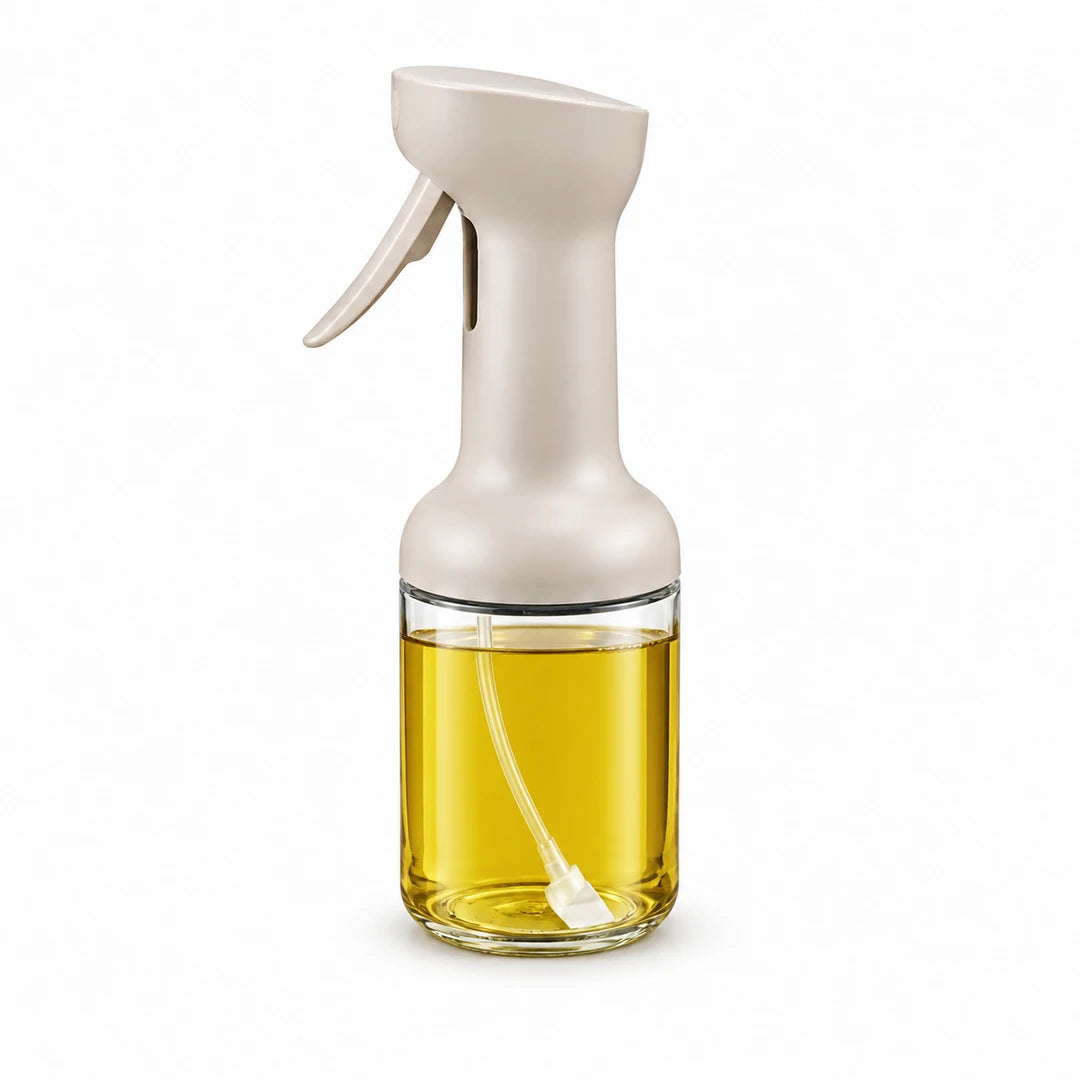 Ace 450 ML Glass Oil Spray Bottle | Off White \ Beige Color