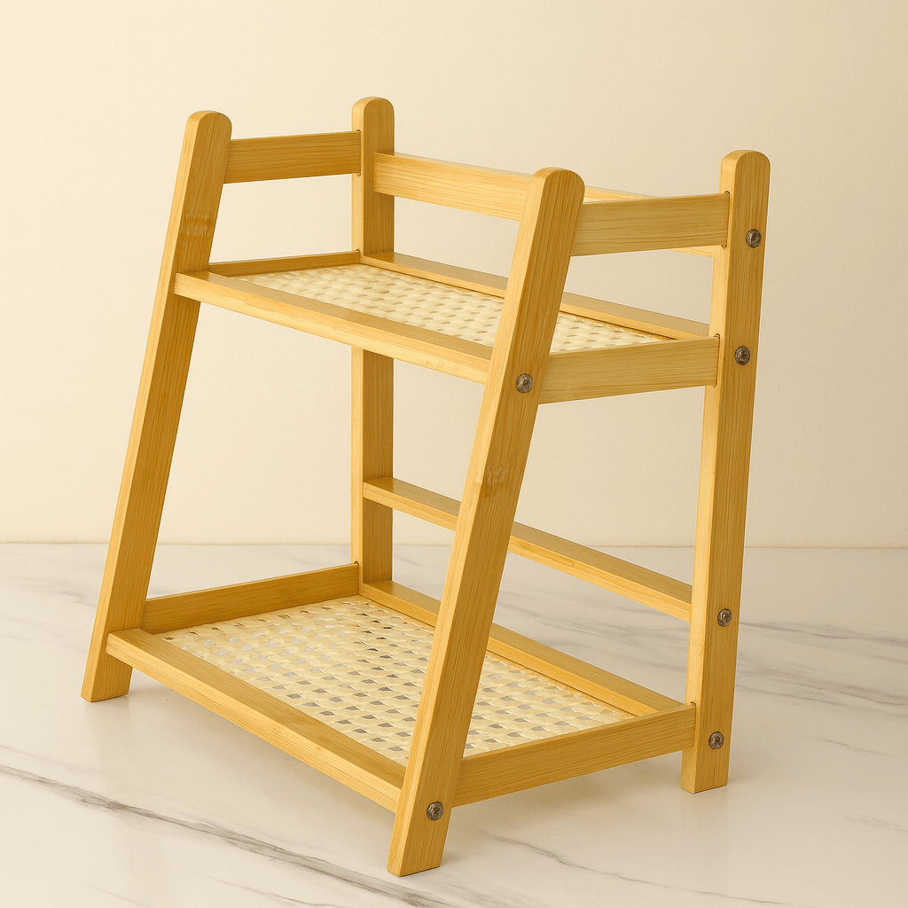 2-Tier Wooden Pastry Stand 24 CM