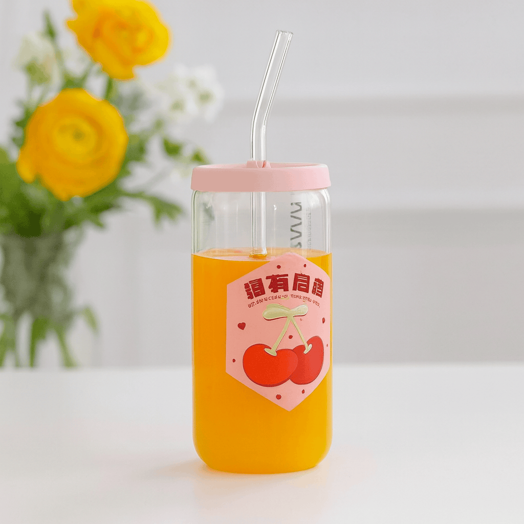 Glass Mason Drink Jar With Silicon Lid 310 ML Kaka Bawa Sons