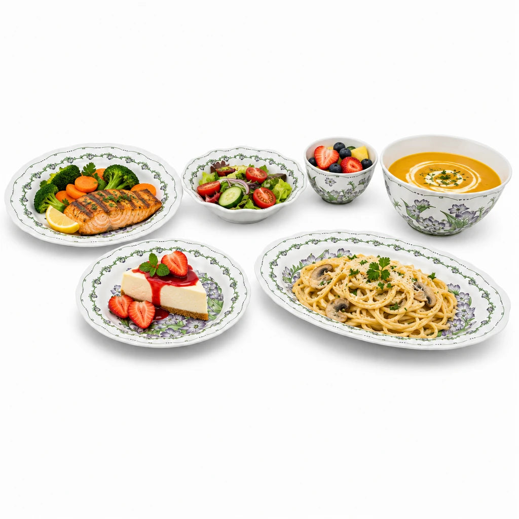 B/C 26-Piece Ceramic Dinner Set – Lila Meadow