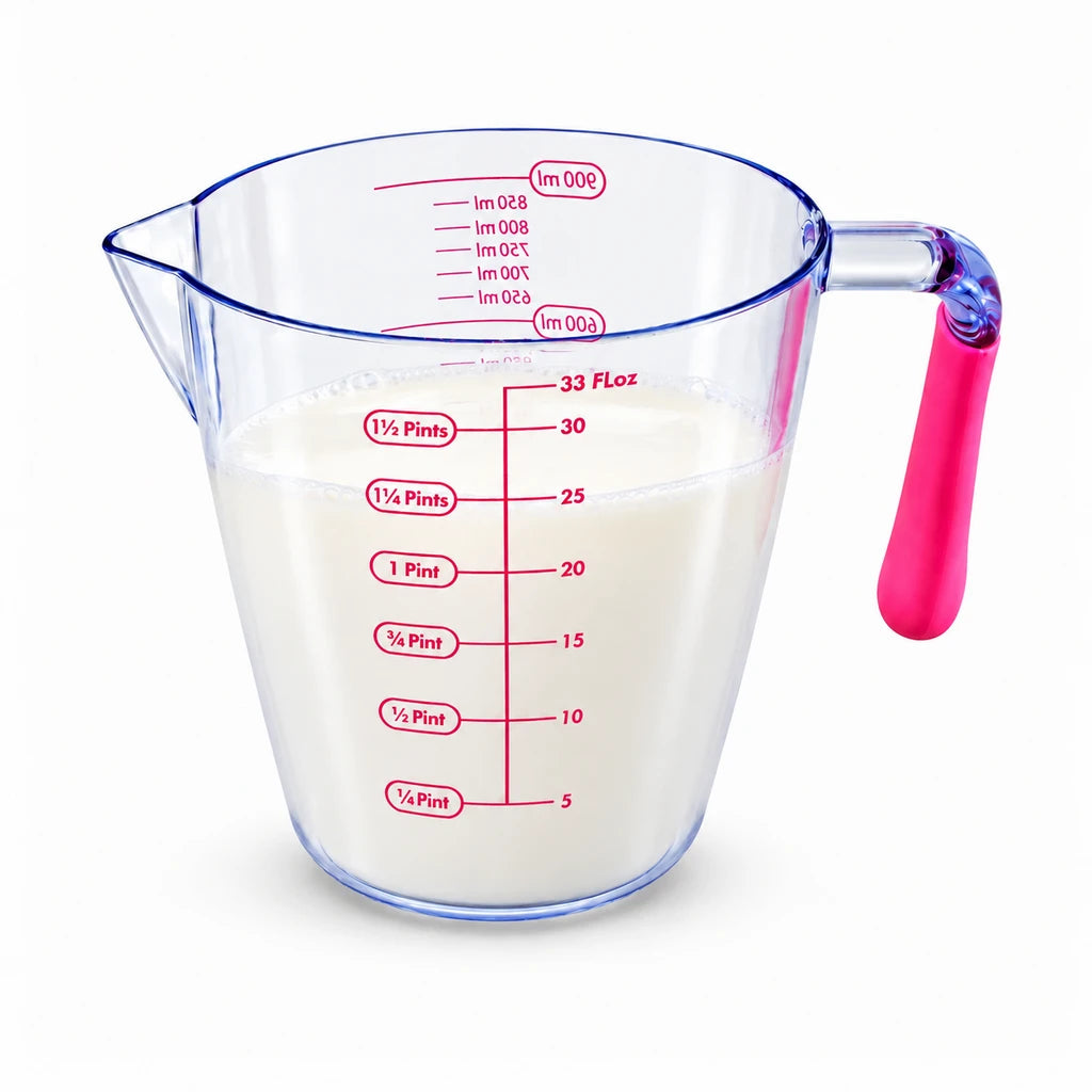 Best Glass Measuring Jug – 900 ml / 33 fl oz / 1½ pints