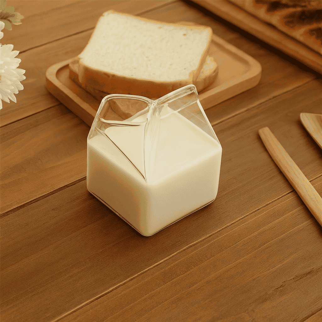 Milk Glass Jar 250-ML (FR22-7) Kaka Bawa Sons
