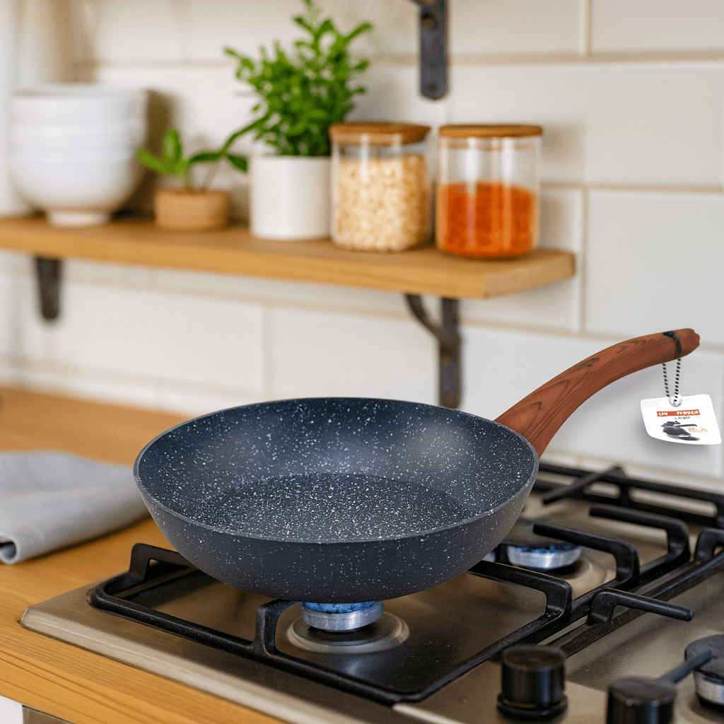 Baroly Non-Stick Frying Pan Black Kaka Bawa Sons