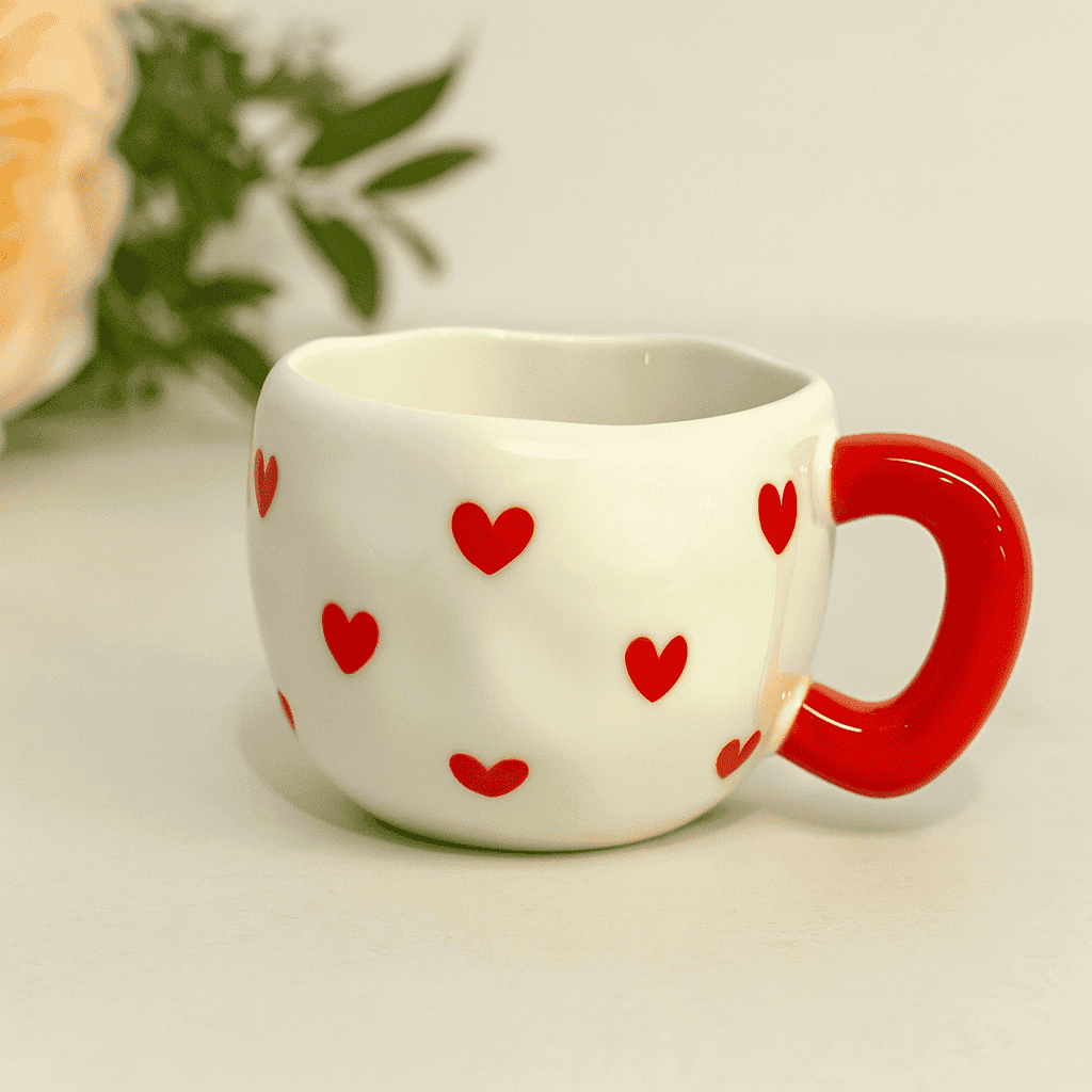 Mini Heart Ceramic Mug Kaka Bawa Sons