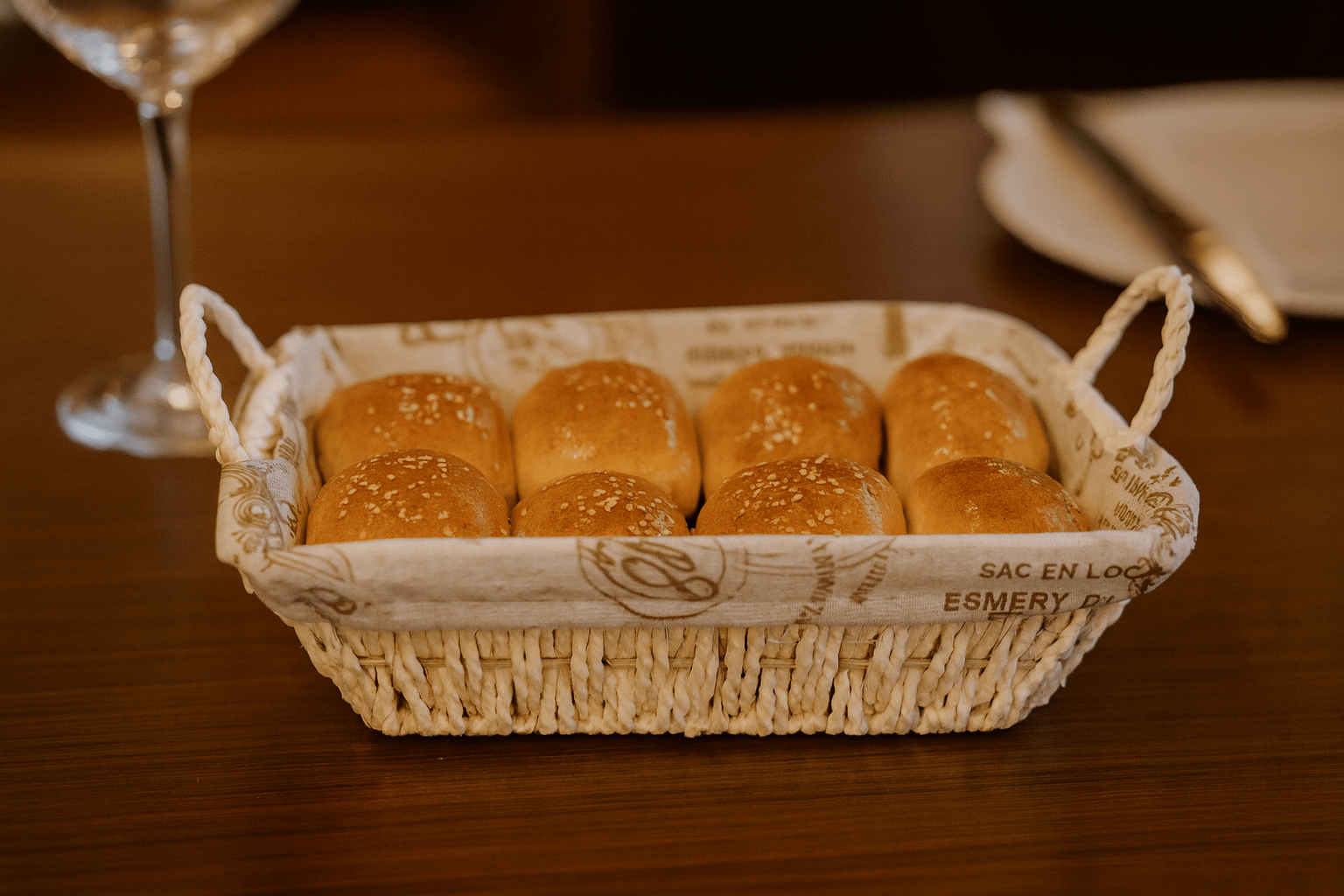 Prime Square Bread Basket With Fabric