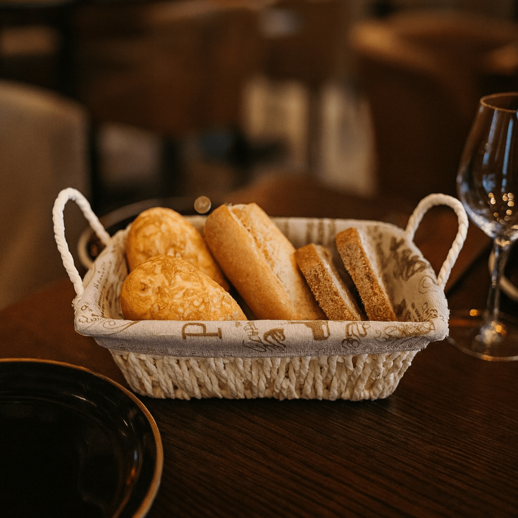 Prime Rectangular Bread Basket With Fabric