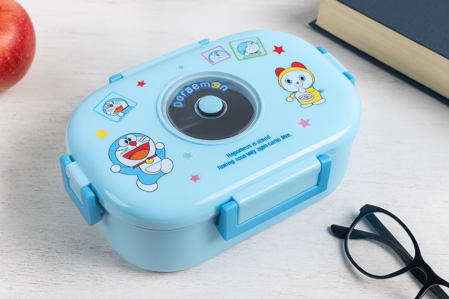 Tedemei Rectangular Lunch Box Blue 980 ML (XY-J168)