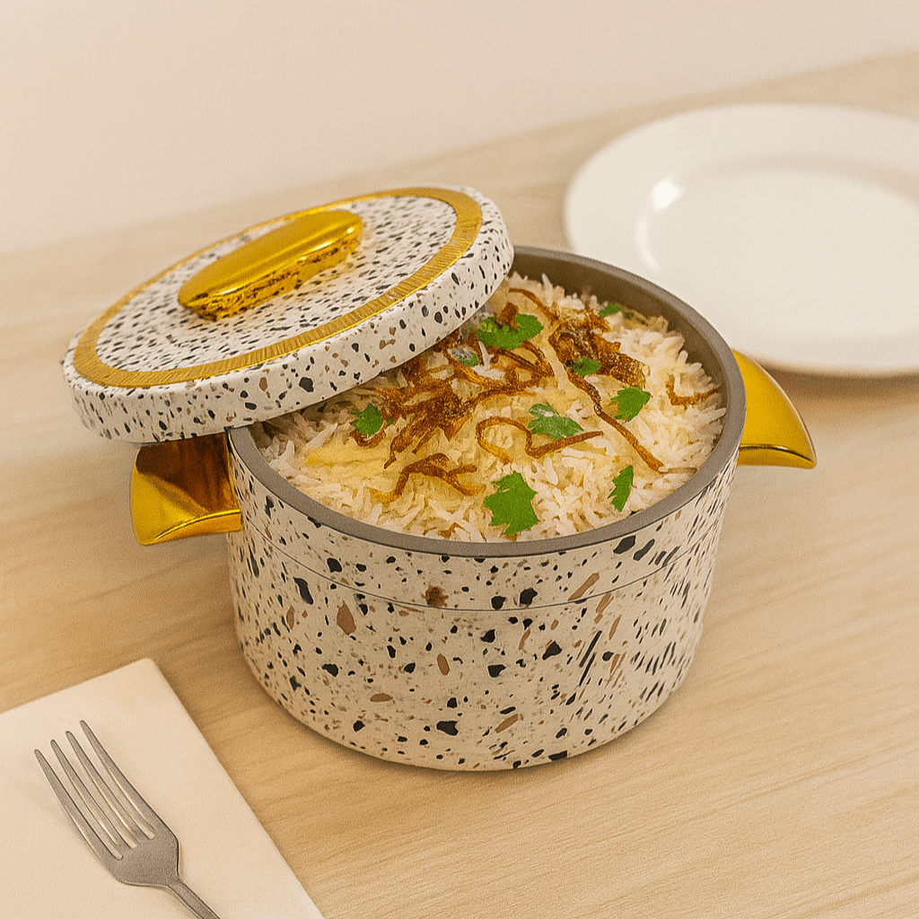 MXIMA 3-Piece Marble Hot Pot Set