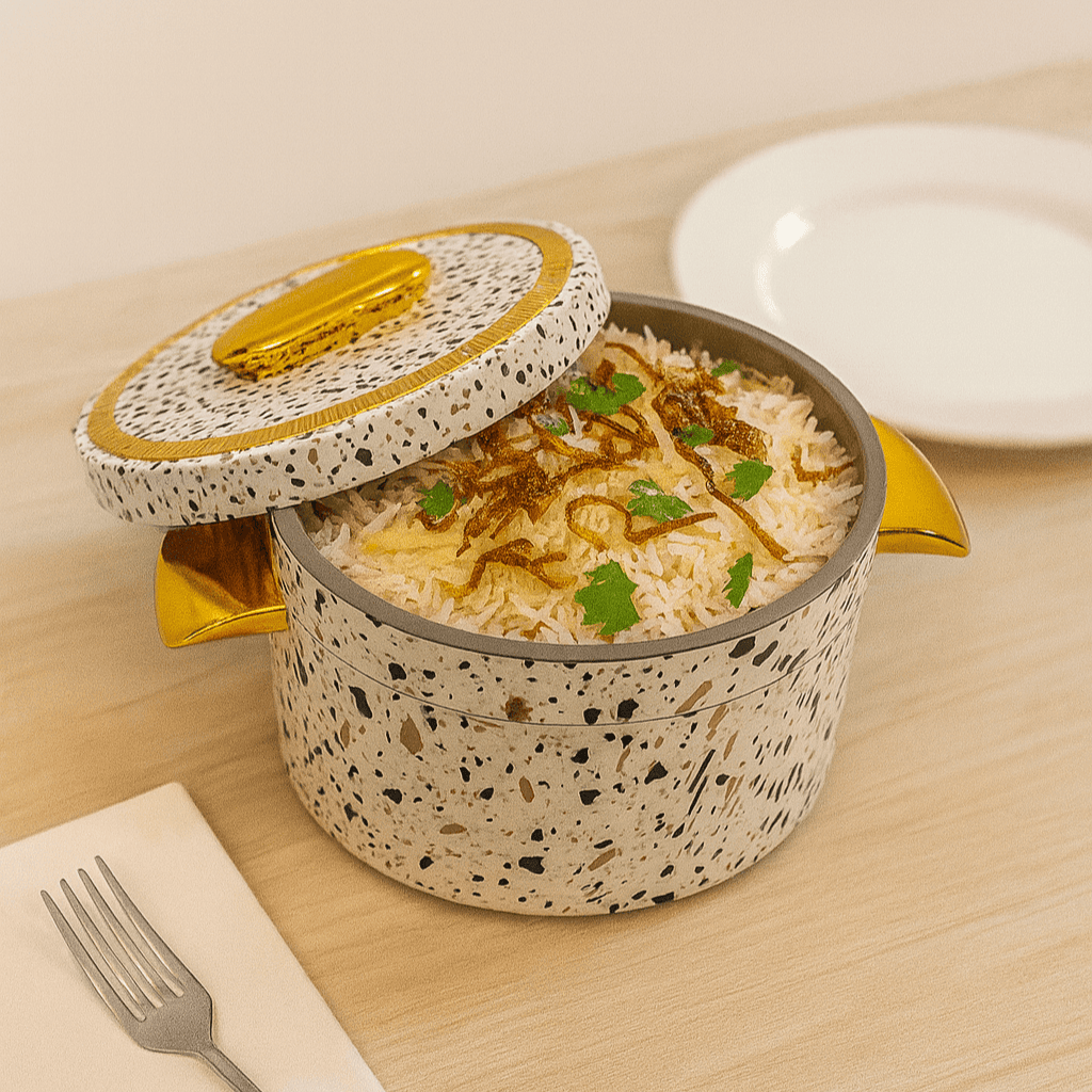 Mxima 3-Piece Marble Hot Pot Set Kaka Bawa Sons
