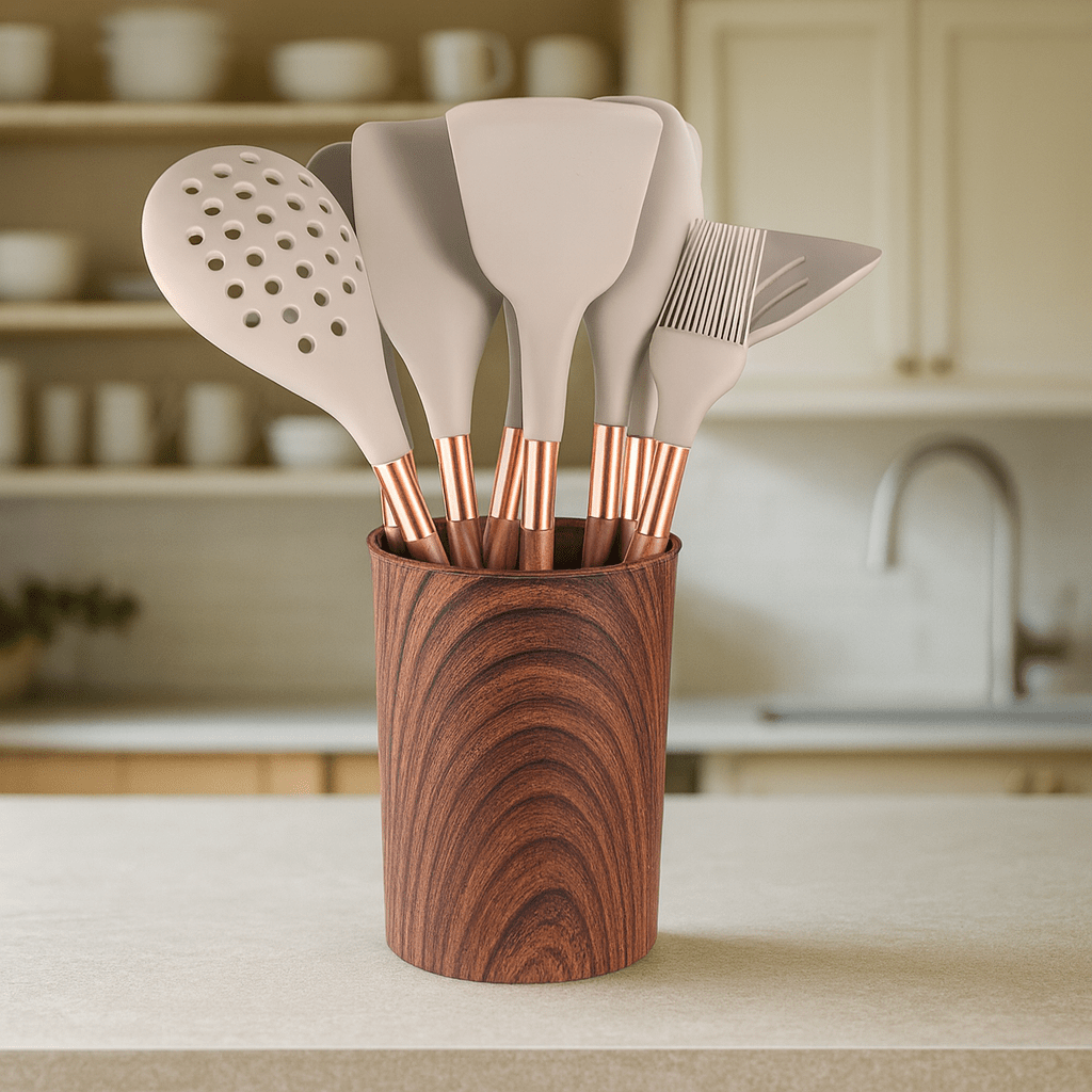 11-Piece Non Stick Silicone Kitchen Utensil Set