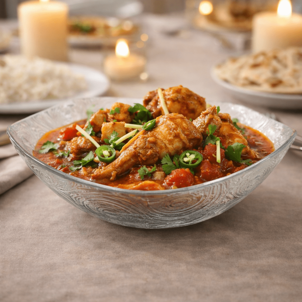 Psb Linden Batik Glass Serving Bowl 10''