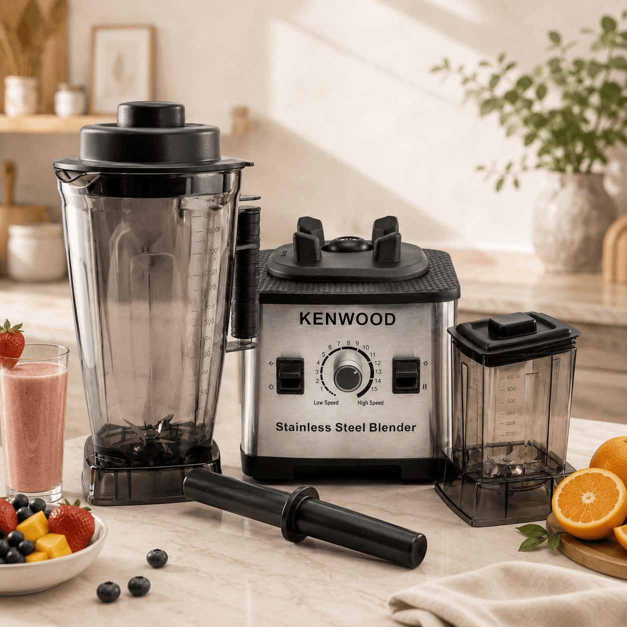 Kenwood 3-Liter Stainless Steel Multi-Purpose Heavy Duty Blender Kaka Bawa Sons