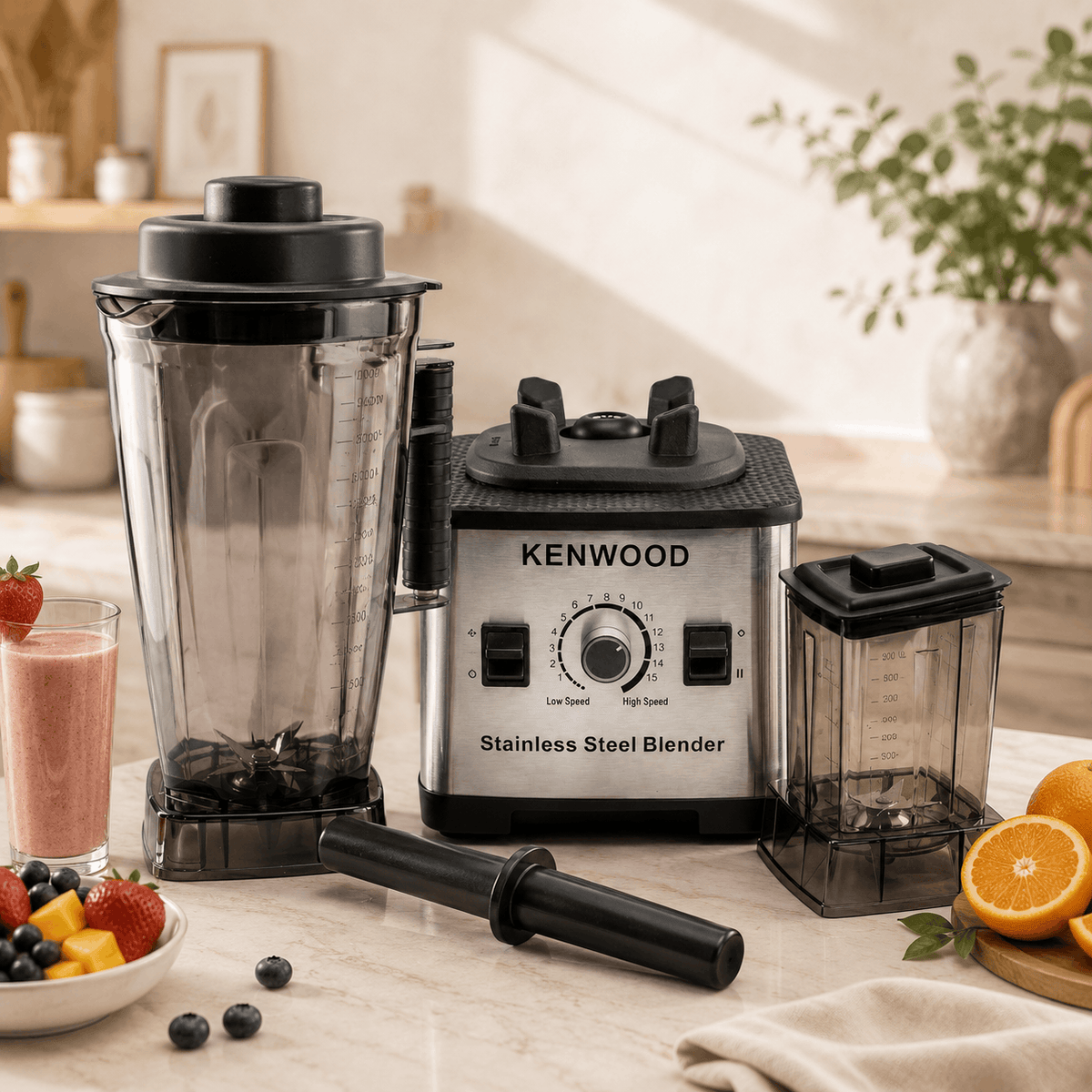Kenwood 3-Liter Stainless Steel Multi-Purpose Heavy Duty Blender Kaka Bawa Sons