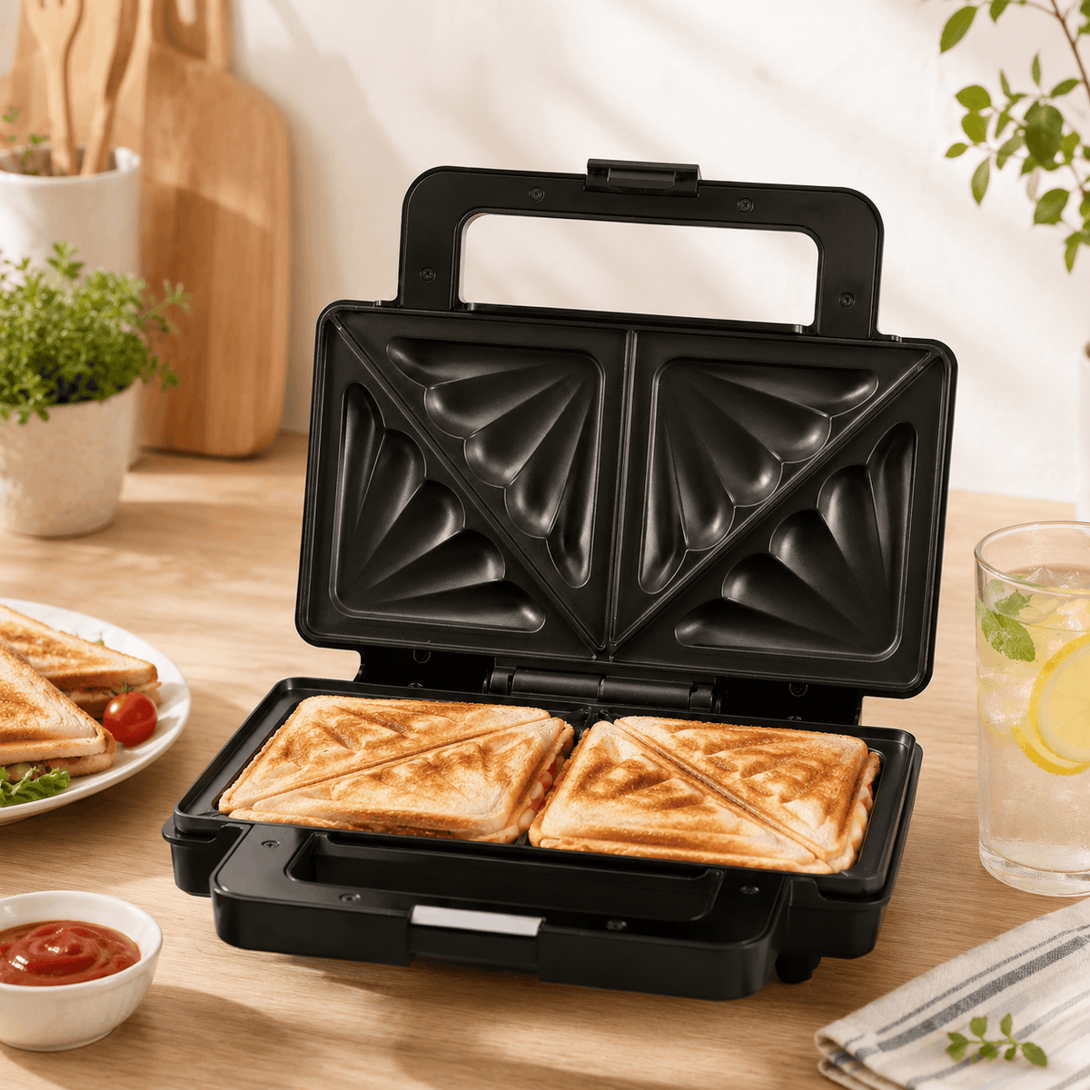 National 2-Slice 750W Non Stick Sandwich Maker Kaka Bawa Sons