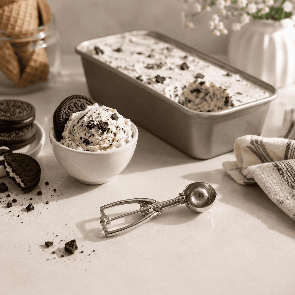 T.J Brass Ice Cream Scooper Kaka Bawa Sons