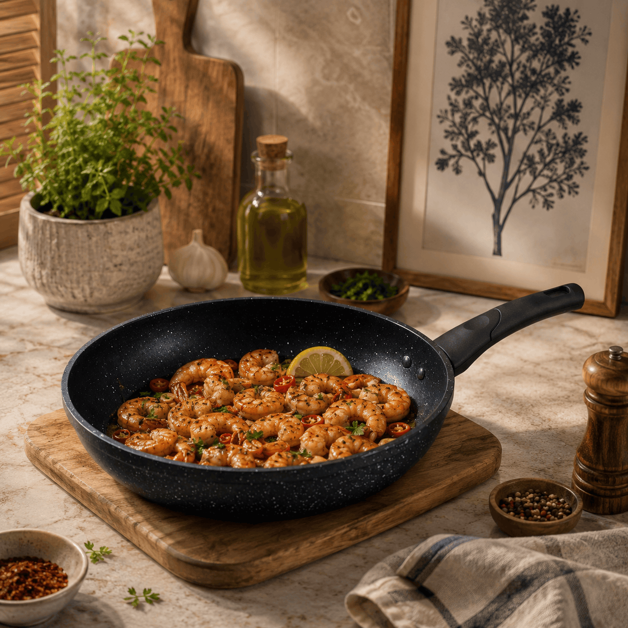 Prestige Lion 26 cm Non Stick Induction Fry Pans Kaka Bawa Sons