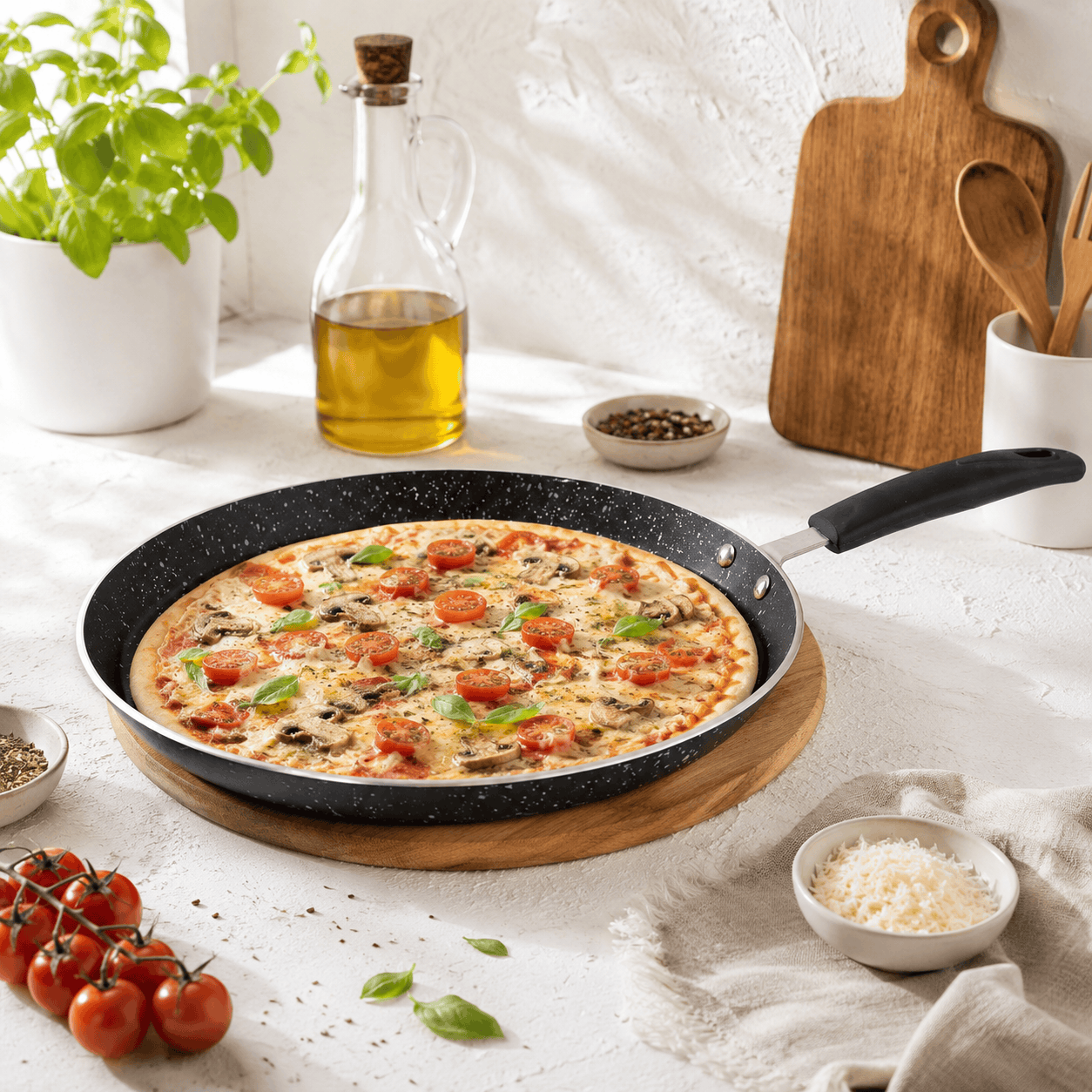 Prestige Lion 30 cm Non Stick Induction Pizza Pans Kaka Bawa Sons
