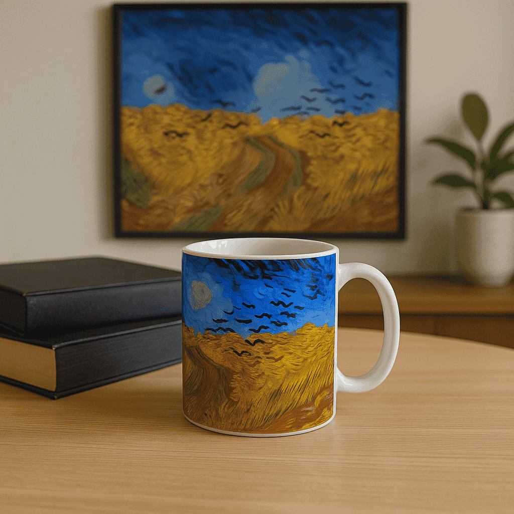 Danny Home 350 ml Vincent van Gogh "Wheat Field" Art Mug Kaka Bawa Sons