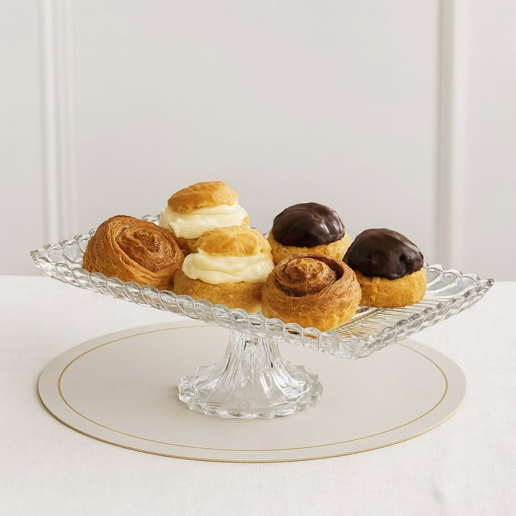 Danny Home Glass Serving Platter 15"