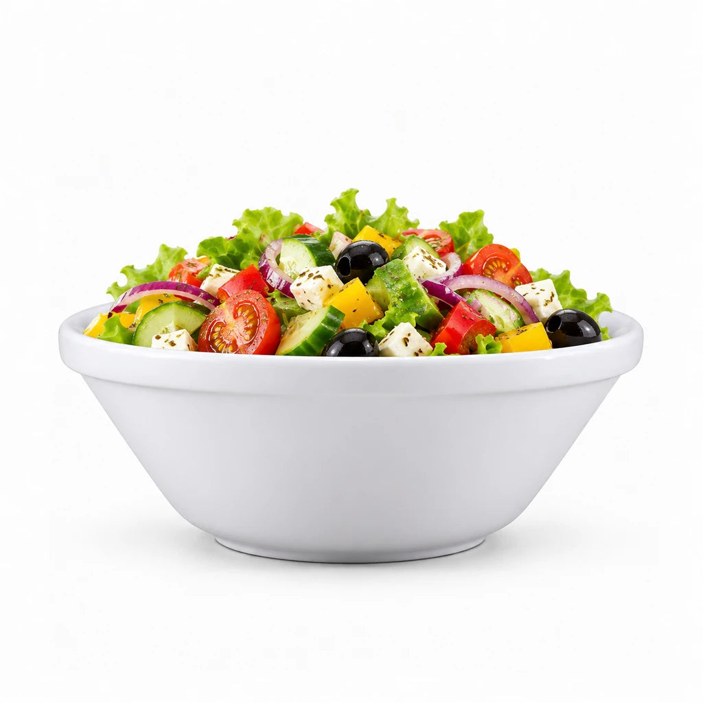 Forte B.K Cosmo 8-Inch White Ceramic Serving Bowl