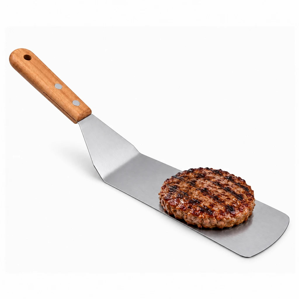 Shengya 16-Inch Stainless Steel Long Food Lifter With Wooden Handle