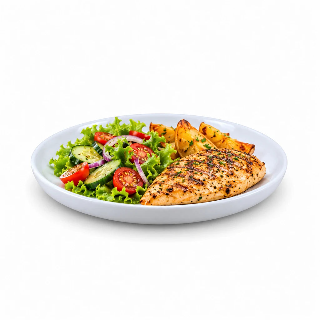 Blaze Danny White Melamine Flat Plate - 8 & 10 Inch